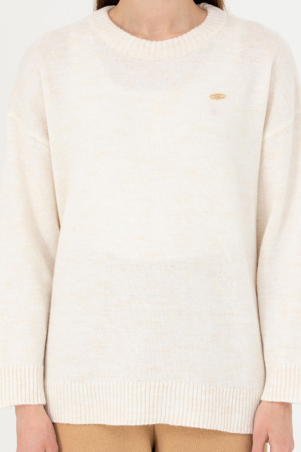 Женский свитер цвета экрю - U.s. polo assn фото 13