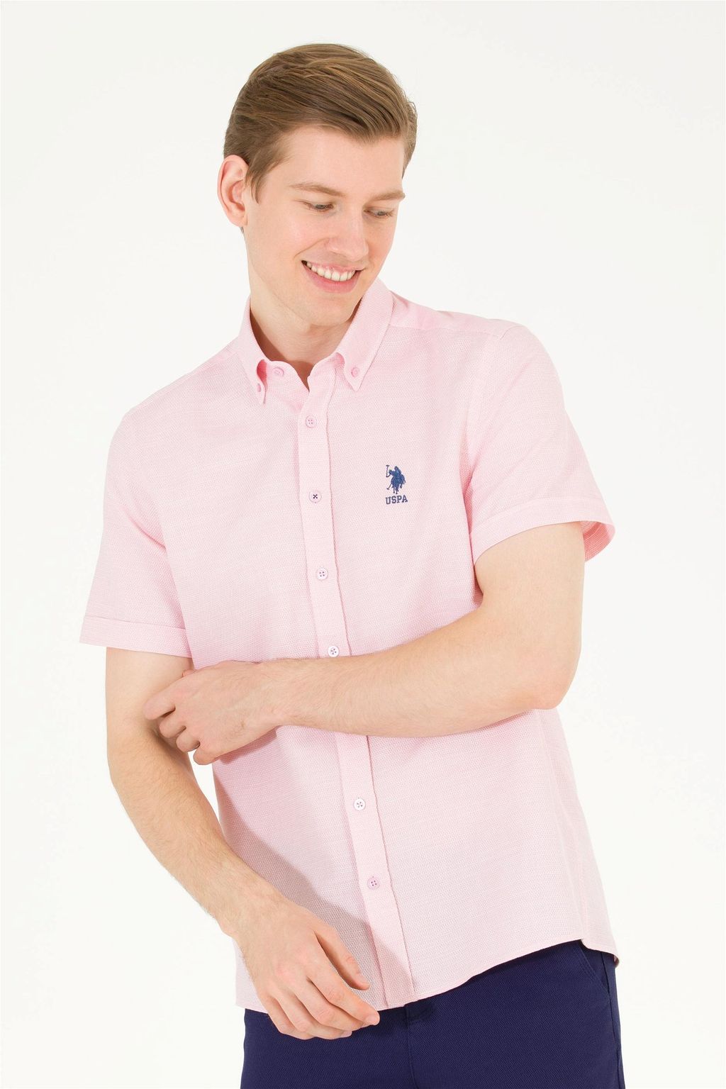 U. S. Polo Assn / Мужская рубашка Magnolia с коротким рукавом - U.s. polo assn фото 3