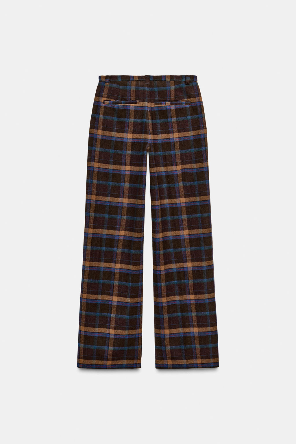 CHECK WOOL TROUSERS - Zara фото 12