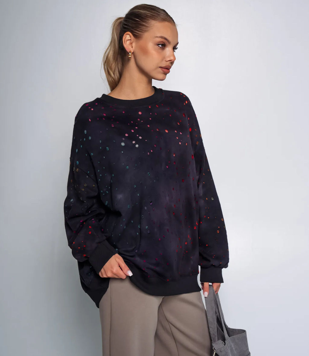 Свитшот #КТ8065, чёрный - Dommod фото 3