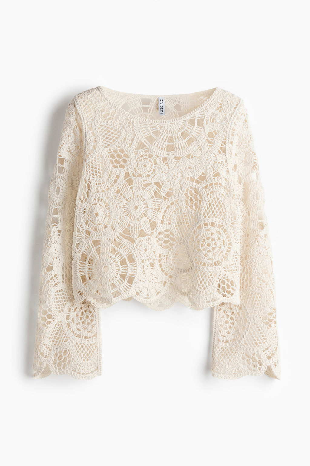 Top efecto crochet