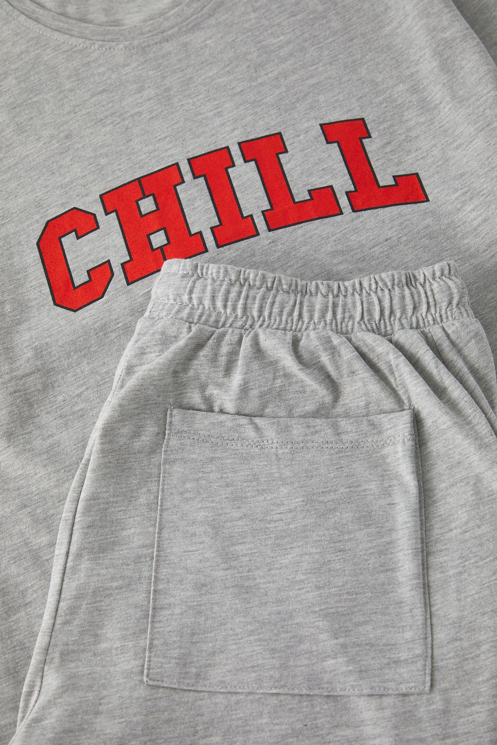 TRENDYOL MAN Lacivert Regular Fit Bask?l? Sortlu Orme Pijama Tak?m? TMNSS25PT00015 - Trendyolmilla фото 3