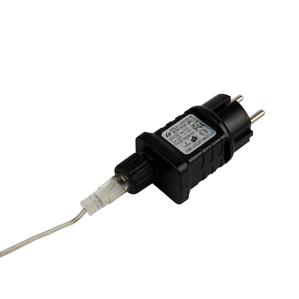 ULD-B6006-080/STK WARM WHITE IP44 Бахрома светодиодная со статическим свечением, 6м. Соединяемая. 80 светодиодов. Теплый белый свет. Провод прозрачный. ТМ Uniel
