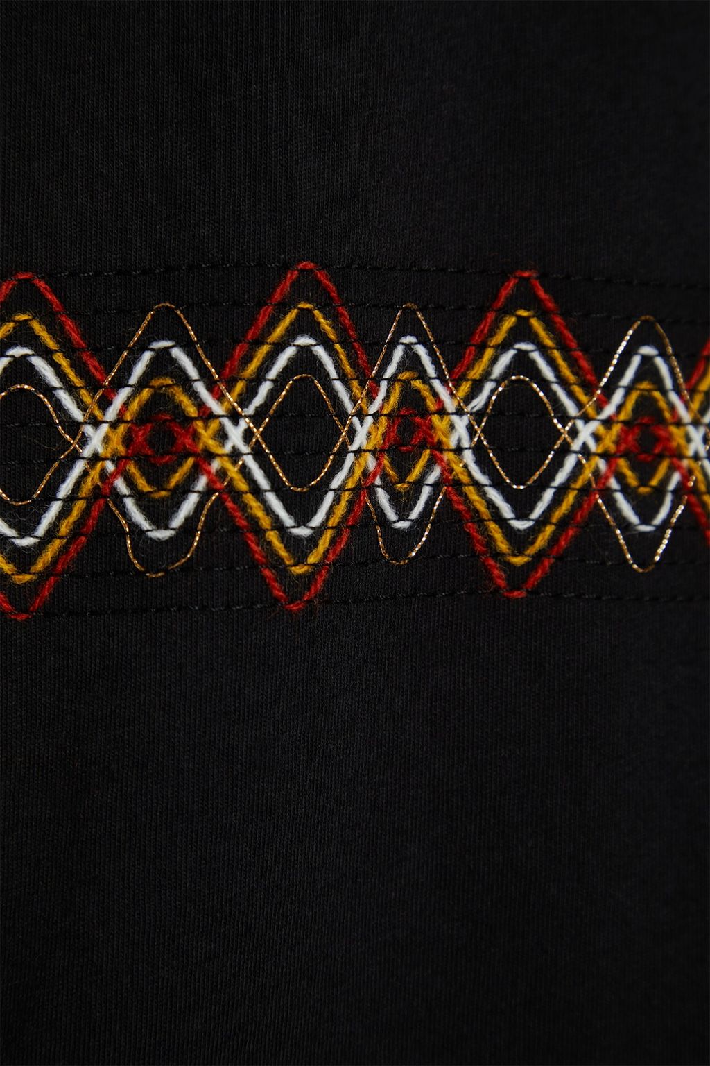 Siyah Oversize/Genis Kesim Bisiklet Yaka K?sa Kollu Islemeli %100 Pamuklu T-Shirt TMNSS21TS1889