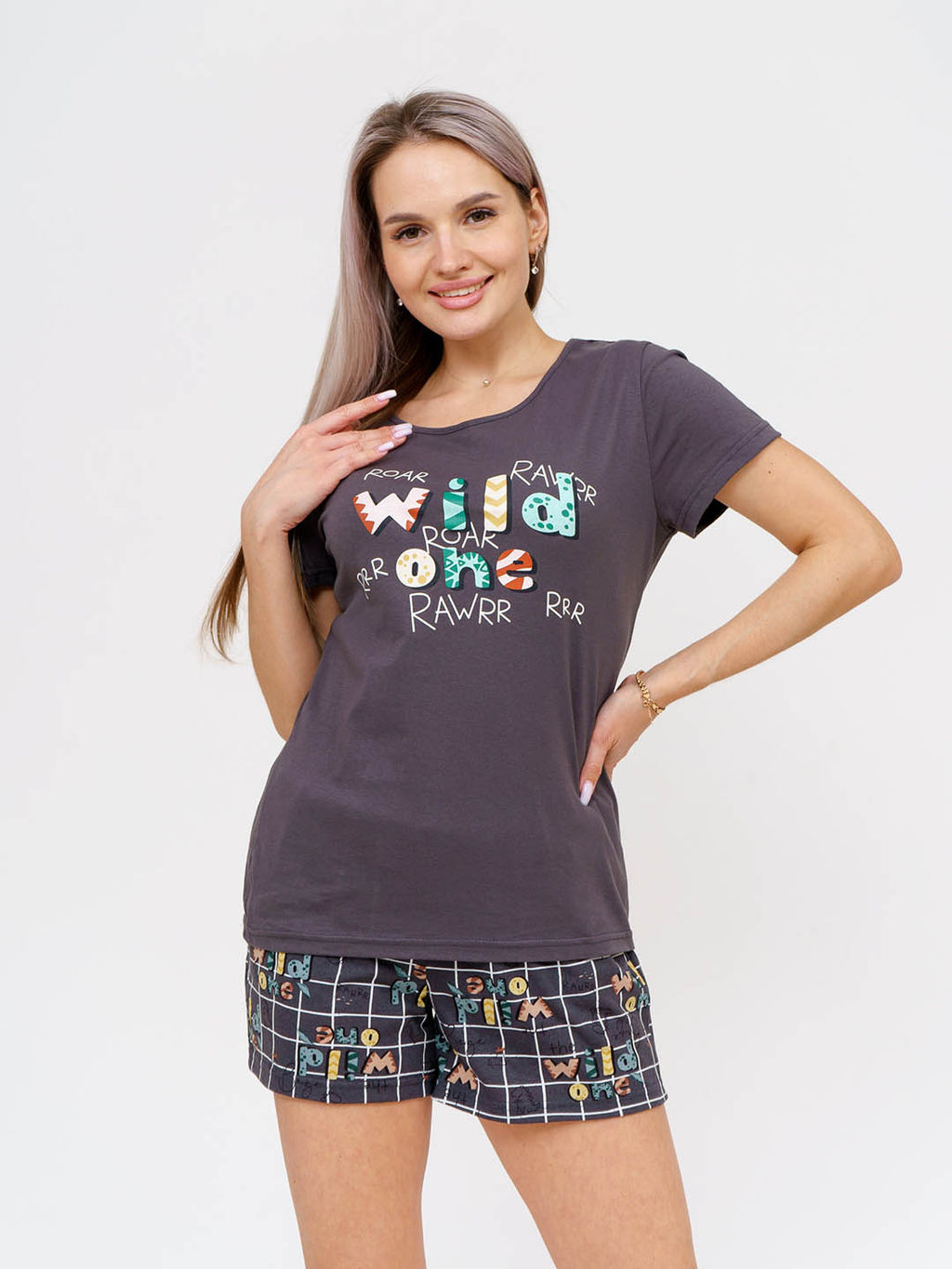 Костюм женский, цвет серый