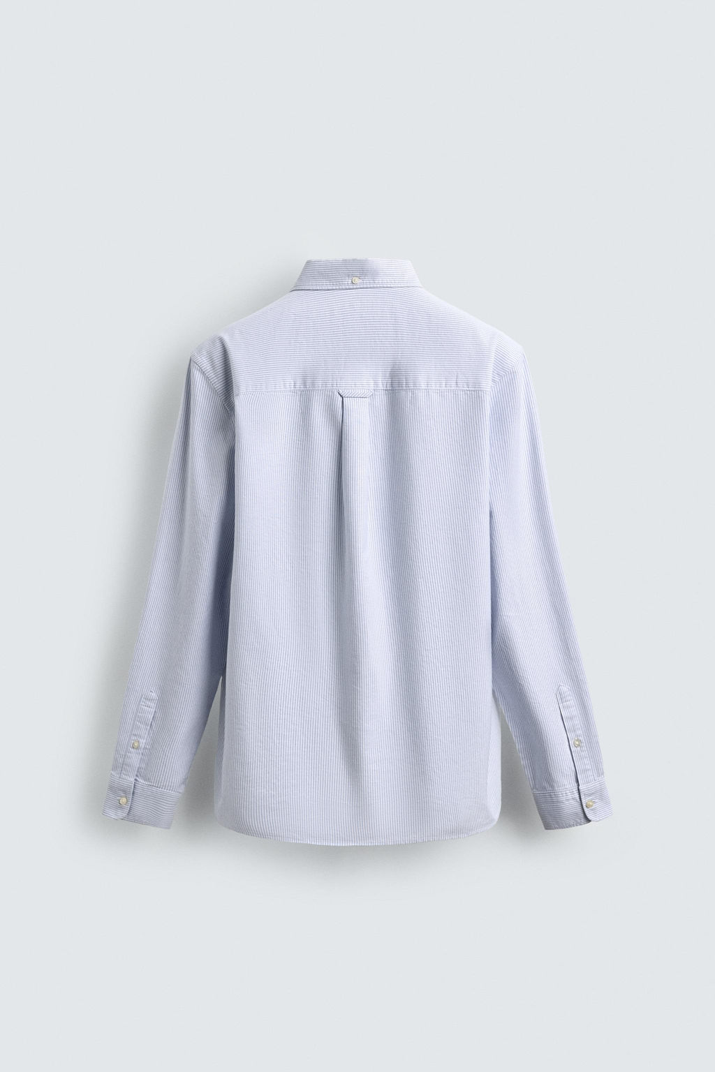 Рубашка Zara Estructura Oxford белая голубая