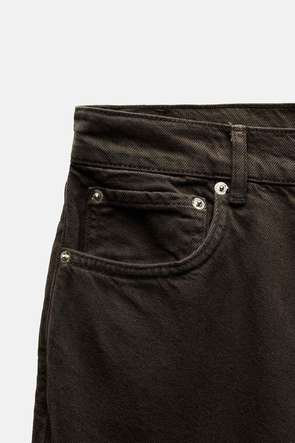 ZW COLLECTION RELAXED SLIM FIT MID-RISE JEANS - Zara фото 8