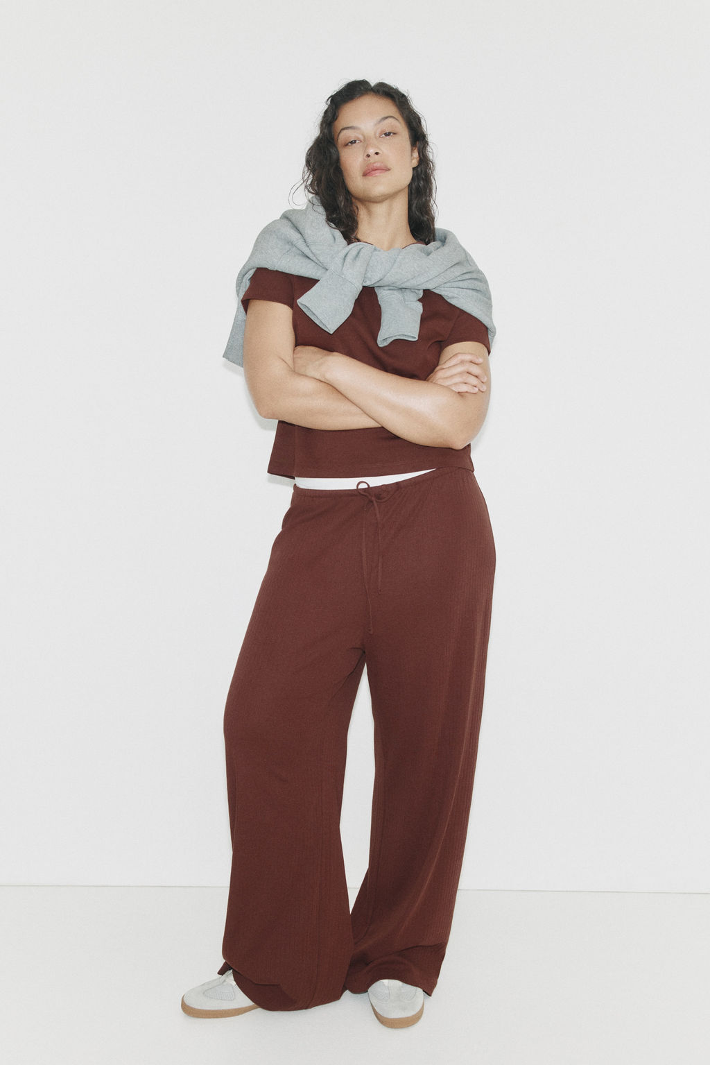 Pantal?n de canal? con cord?n de ajuste - H&m фото 7