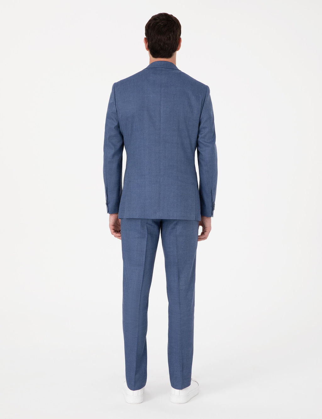 Костюм Cacharel Slim Fit индиго из льна