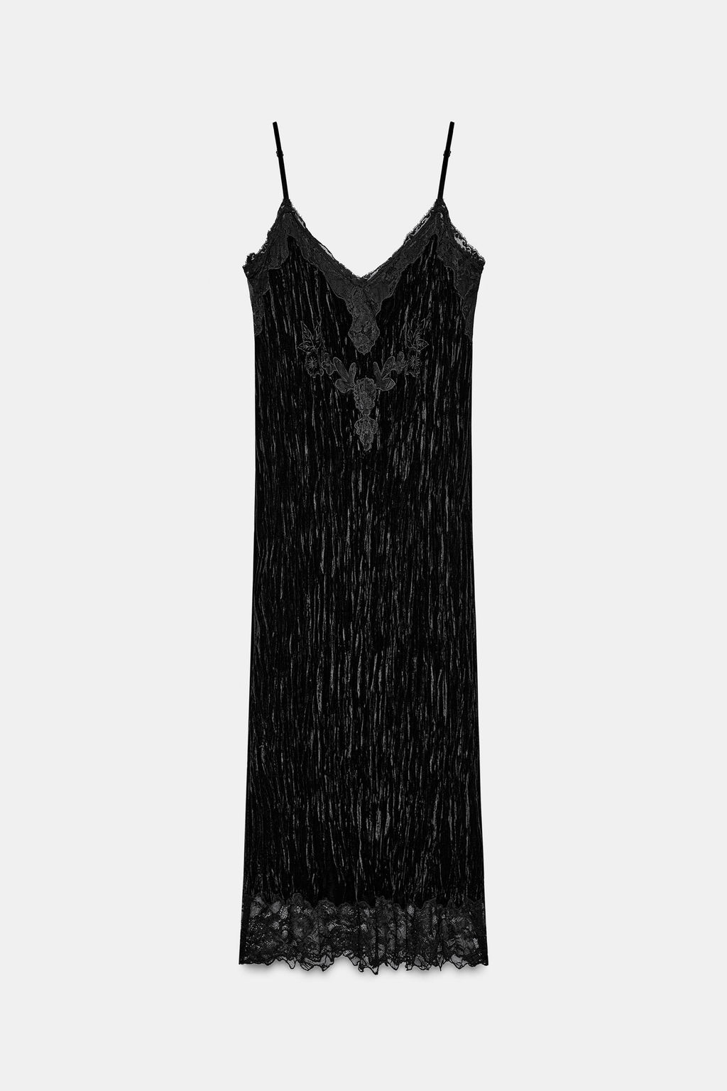 ZW COLLECTION VELVET CAMISOLE DRESS - Zara фото 5
