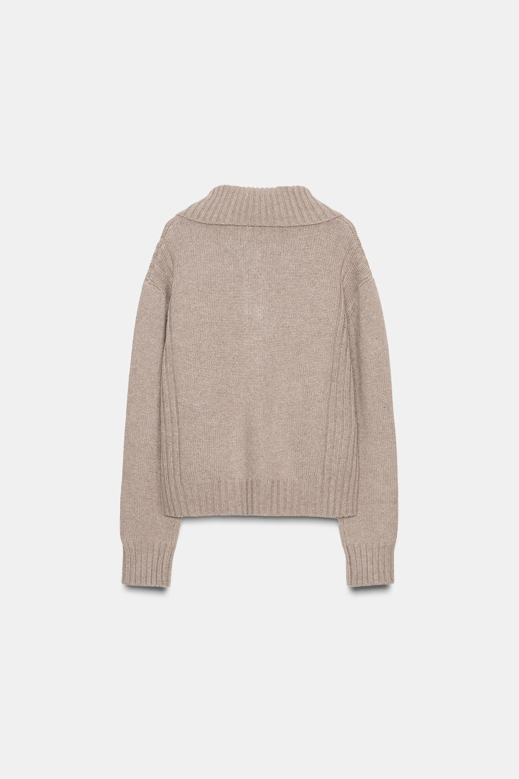 RIBBED TRIM CARDIGAN - Zara фото 6