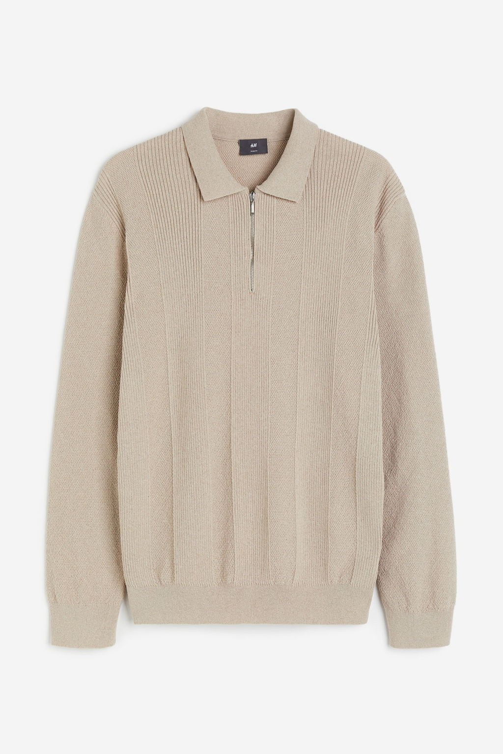 Polo con media cremallera Slim Fit - H&m фото 6