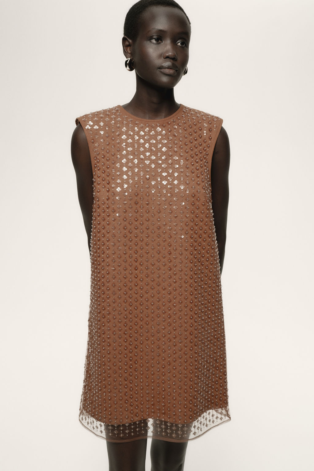 Vestido de malla con lentejuelas - H&m фото 5