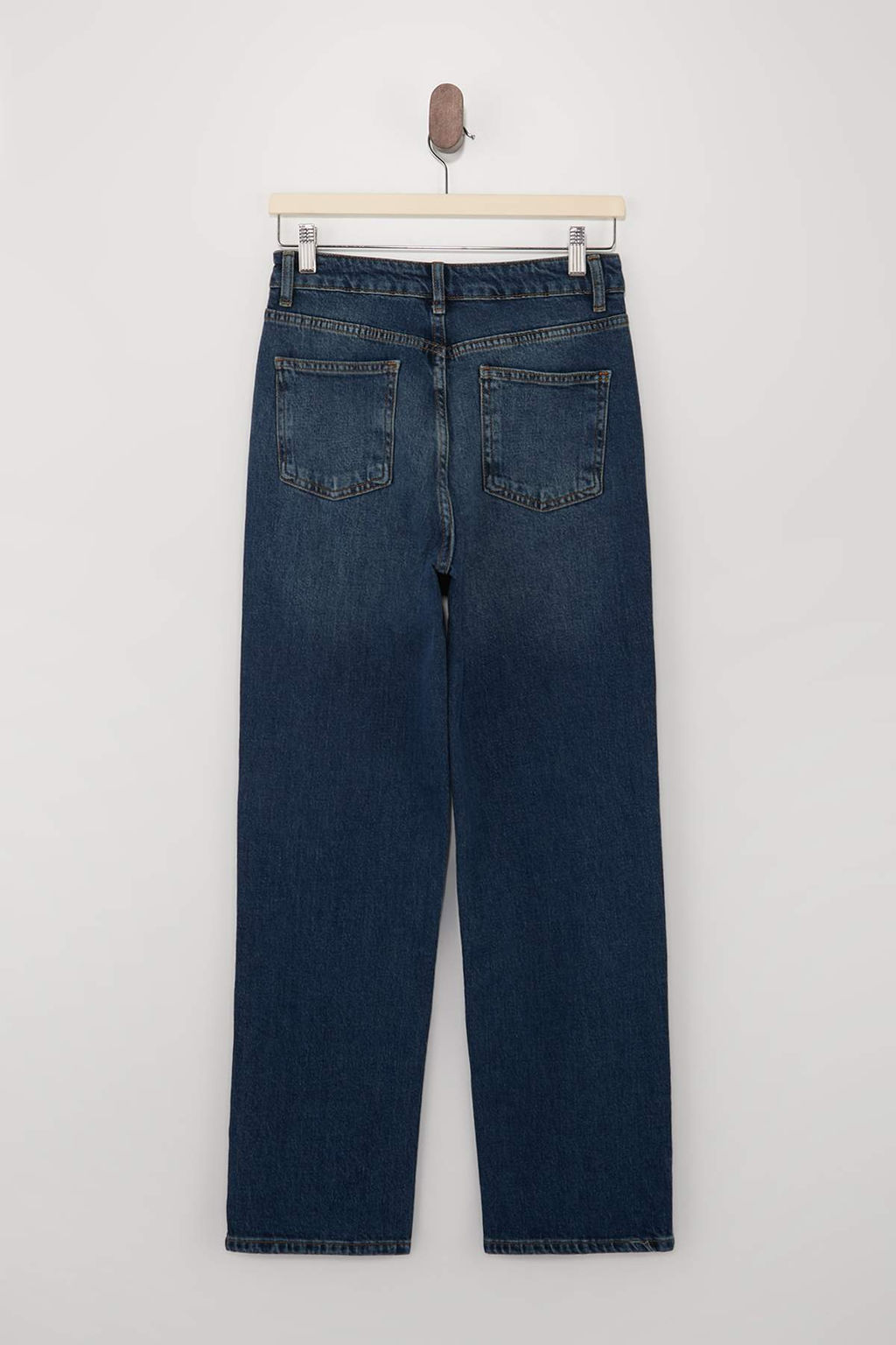 Mavi Yuksek Bel Az Esnek Straight Duz Kesim Jeans TWOSS26JE00159 - Trendyolmilla фото 2