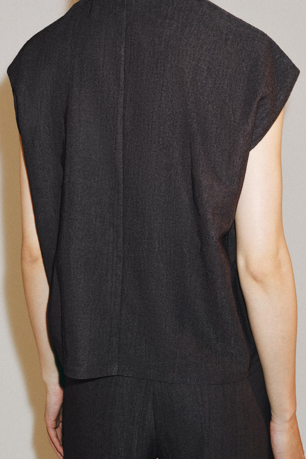 TOP R?STICO MANGA SISA / Gris antracita