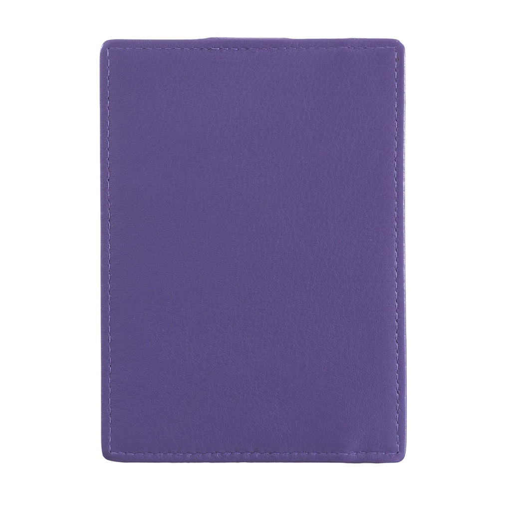 Итальянский кожаный кардхолдер DuDu серии Timor | лиловый - Dudubags фото 5