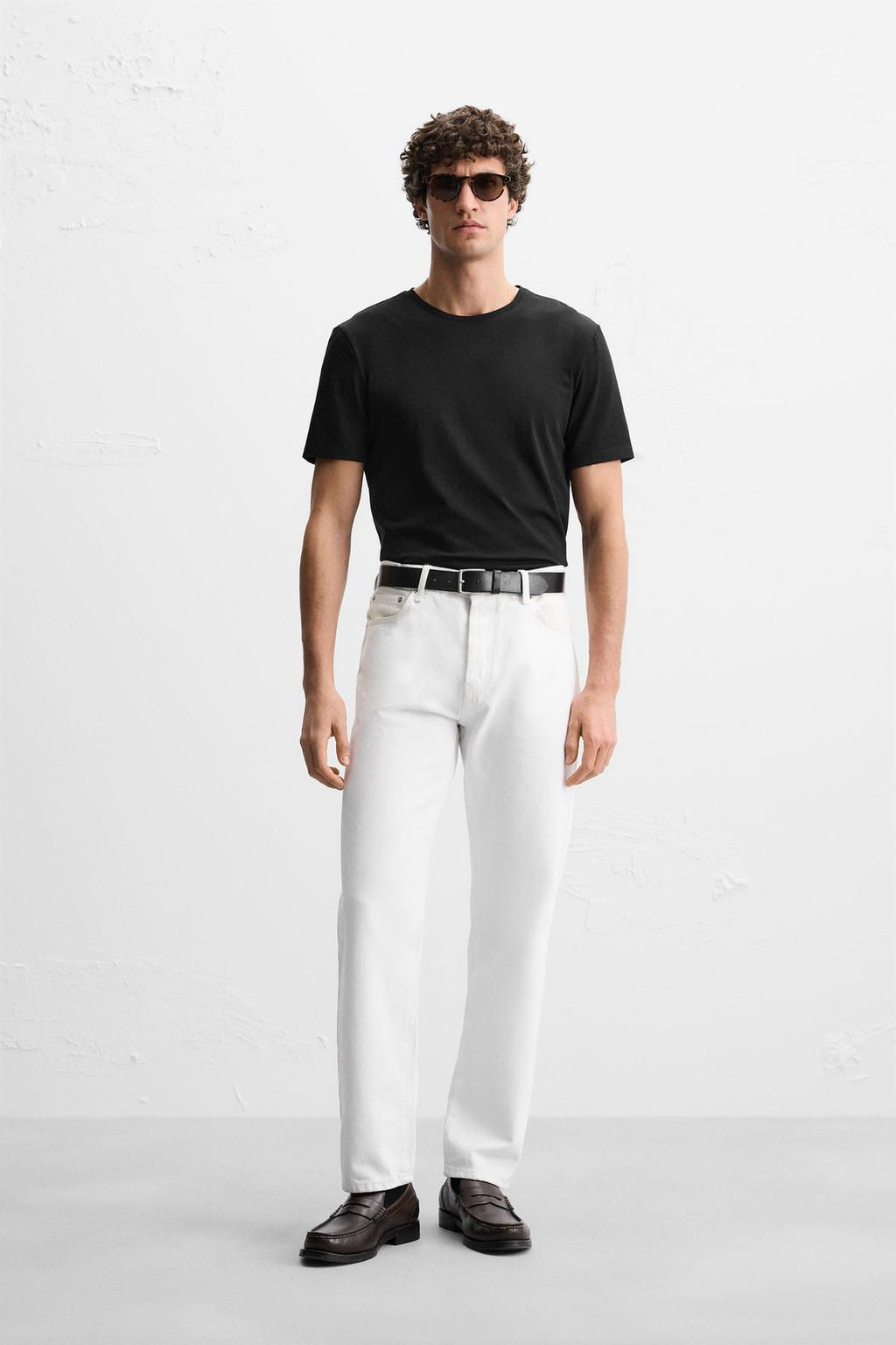 BASIC SLIM FIT T-SHIRT - Zara фото 10