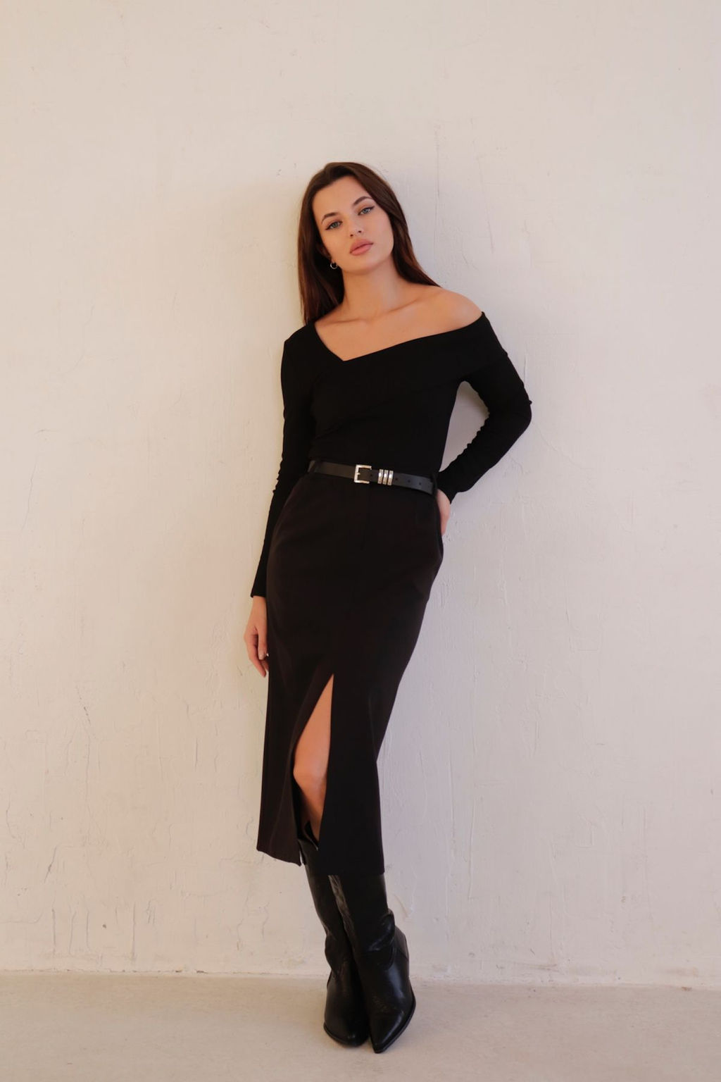 Юбка миди-макси с разрезом спереди - Martichelli фото 96