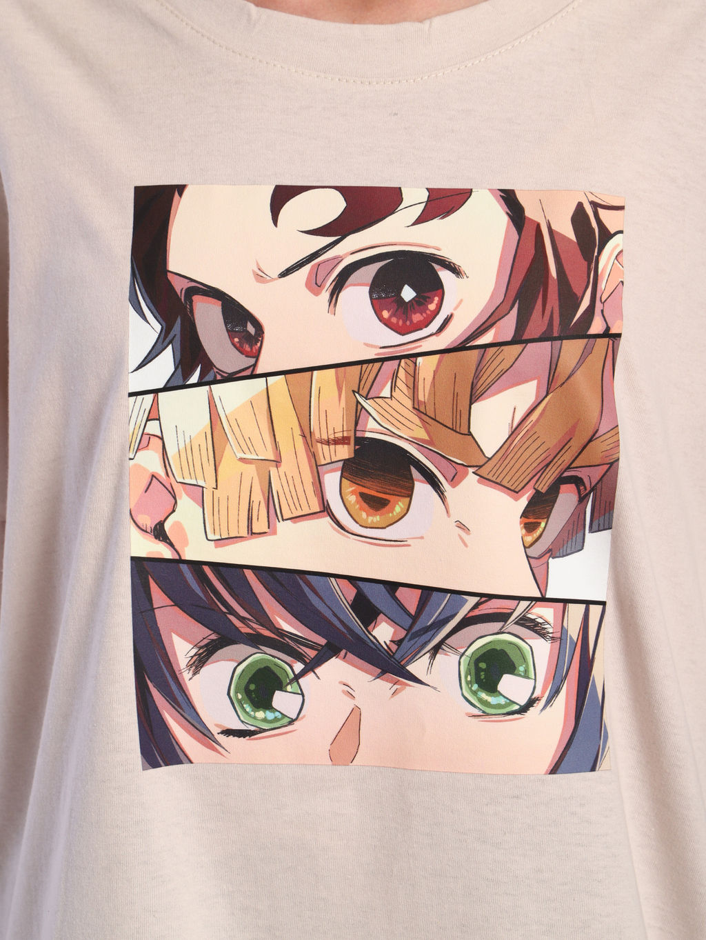 Футболка "Глаза" бежевый