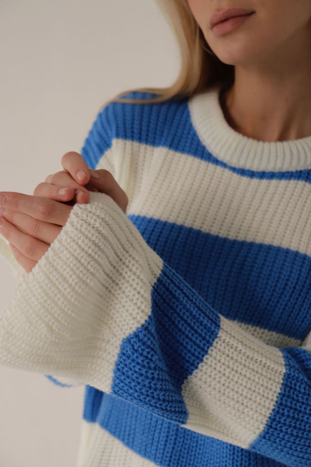 10413 Джемпер бело-голубой - Martichelli фото 30