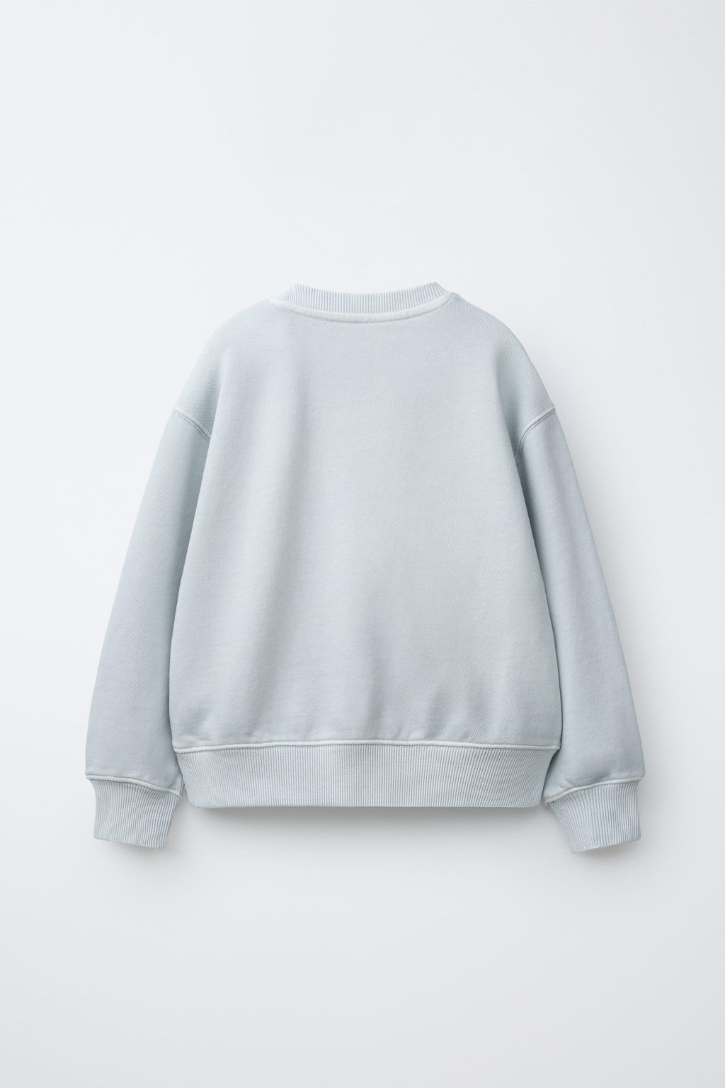 SUDADERA LISA GARMENT DYE / Azul claro - Zara фото 2