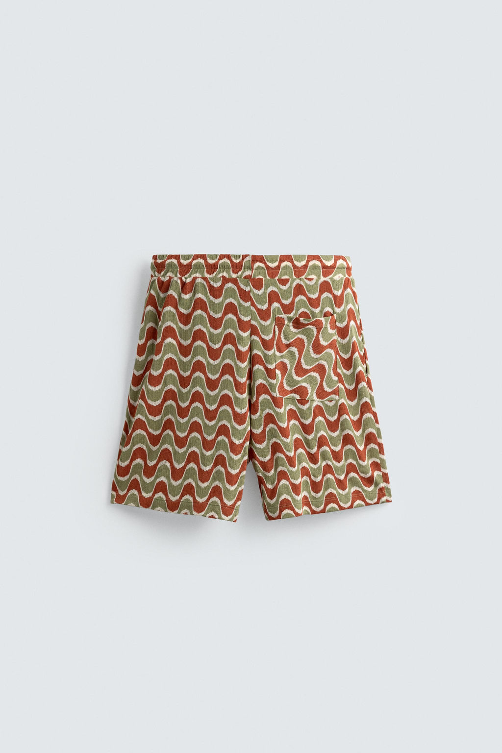 GEOMETRIC JACQUARD BERMUDA SHORTS - Zara фото 8