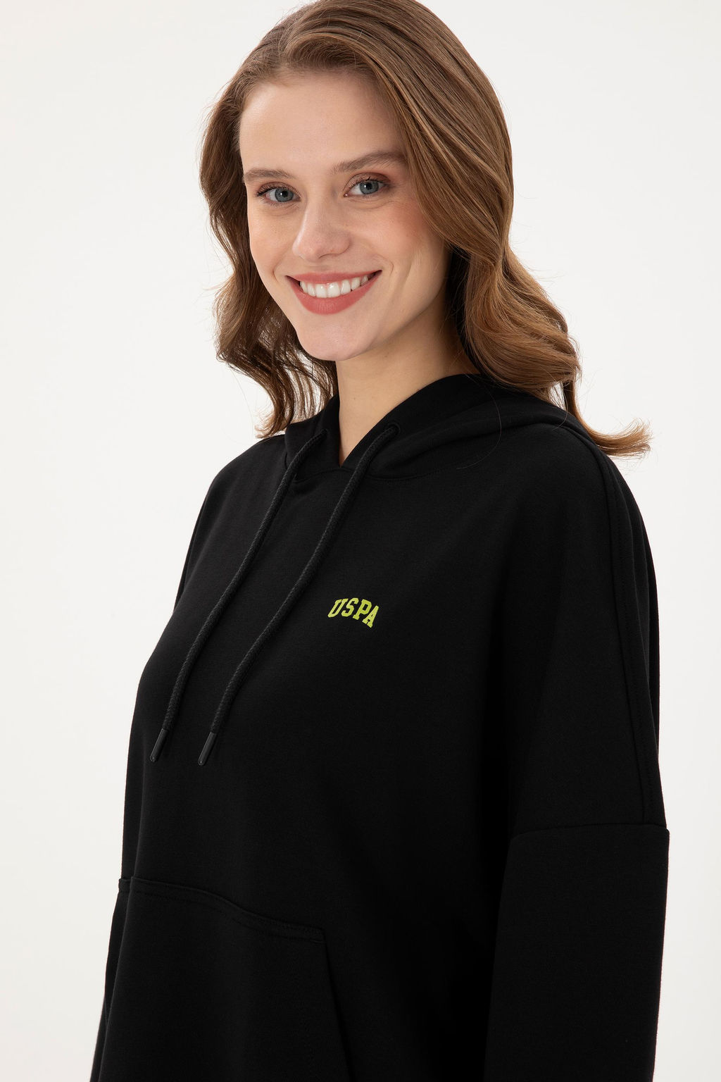 Женский черный базовый свитшот Дополнительная скидка 11% в корзине - U.s. polo assn фото 2