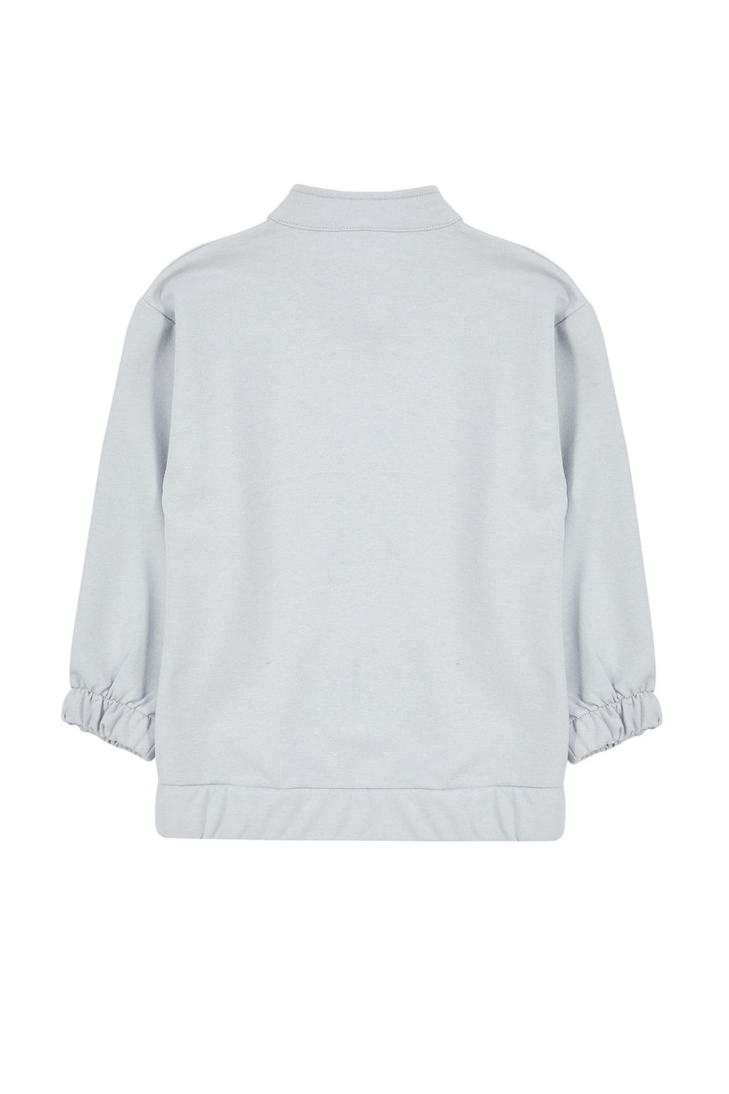 Gri Erkek Cocuk Mevsimlik-Ince Fermuarl? Kapusonlu Orme H?rka TKDAW25HI00000 - Trendyolmilla фото 2