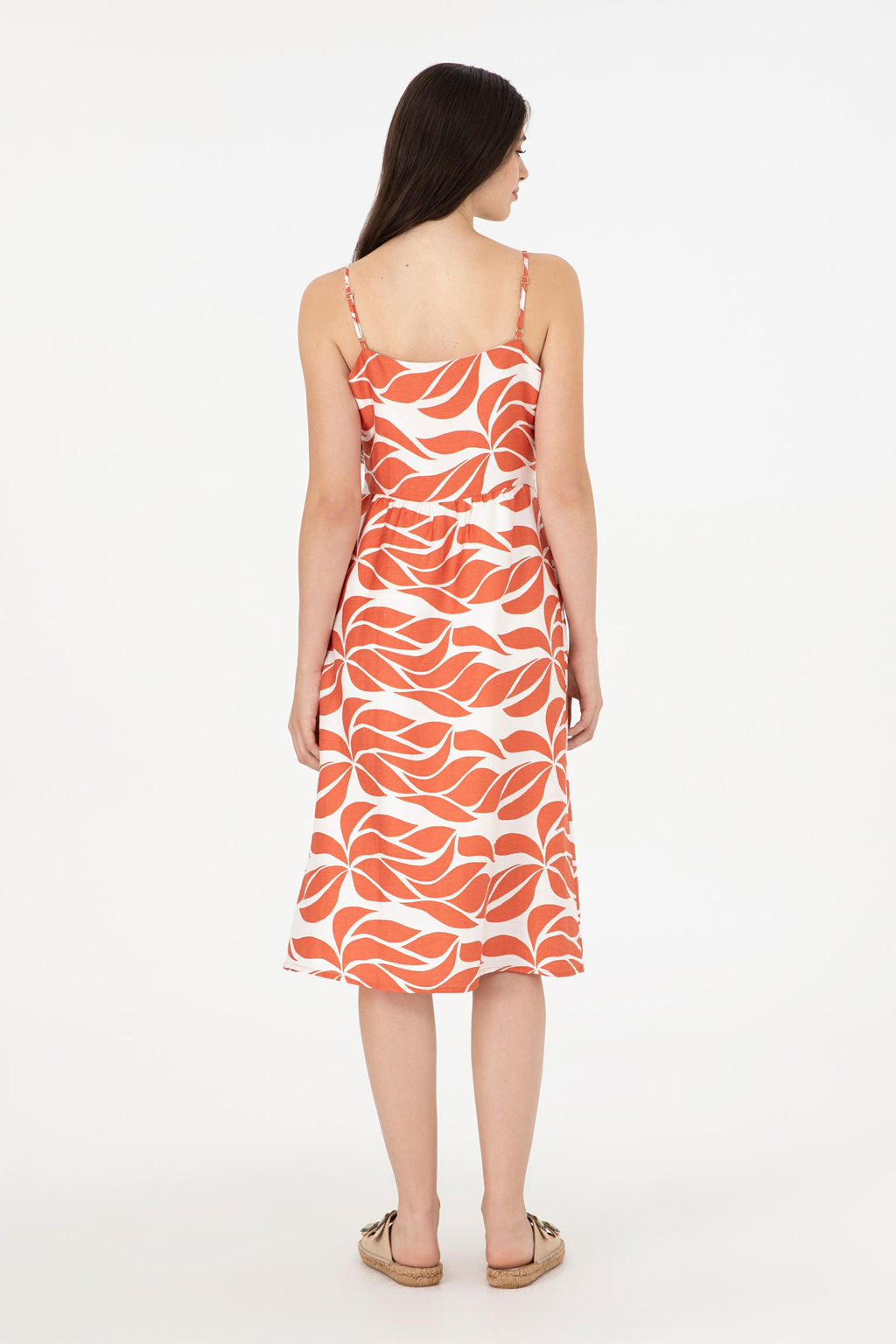 Женское пудровое платье из тканого материала Неожиданная скидка в корзине - U.s. polo assn фото 4