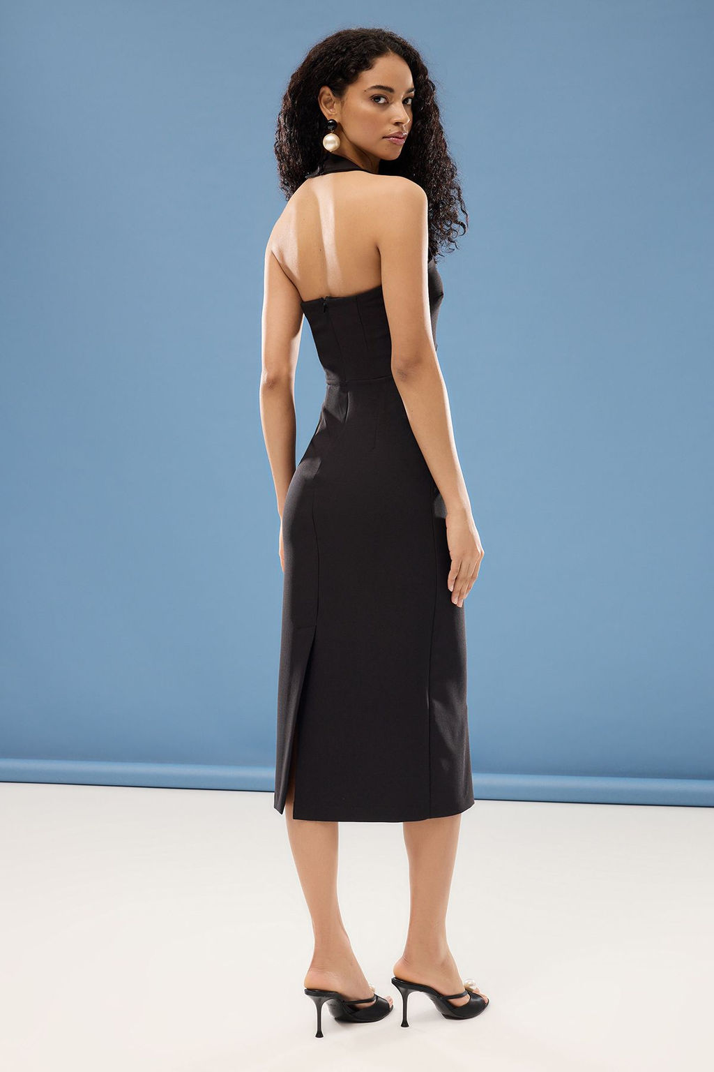 Siyah Agraf Detayl? Dokuma S?k Abiye Gece Mezuniyet Elbisesi TPRSS25EL00060 - Trendyolmilla фото 5