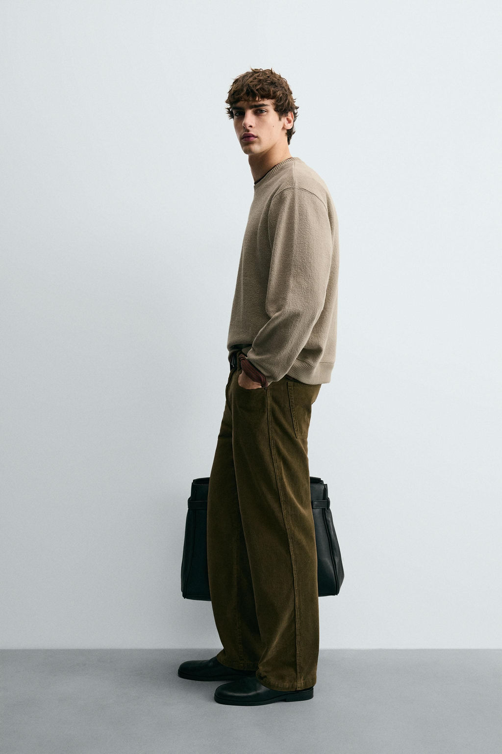 TEXTURED CREWNECK SWEATSHIRT - Zara фото 4