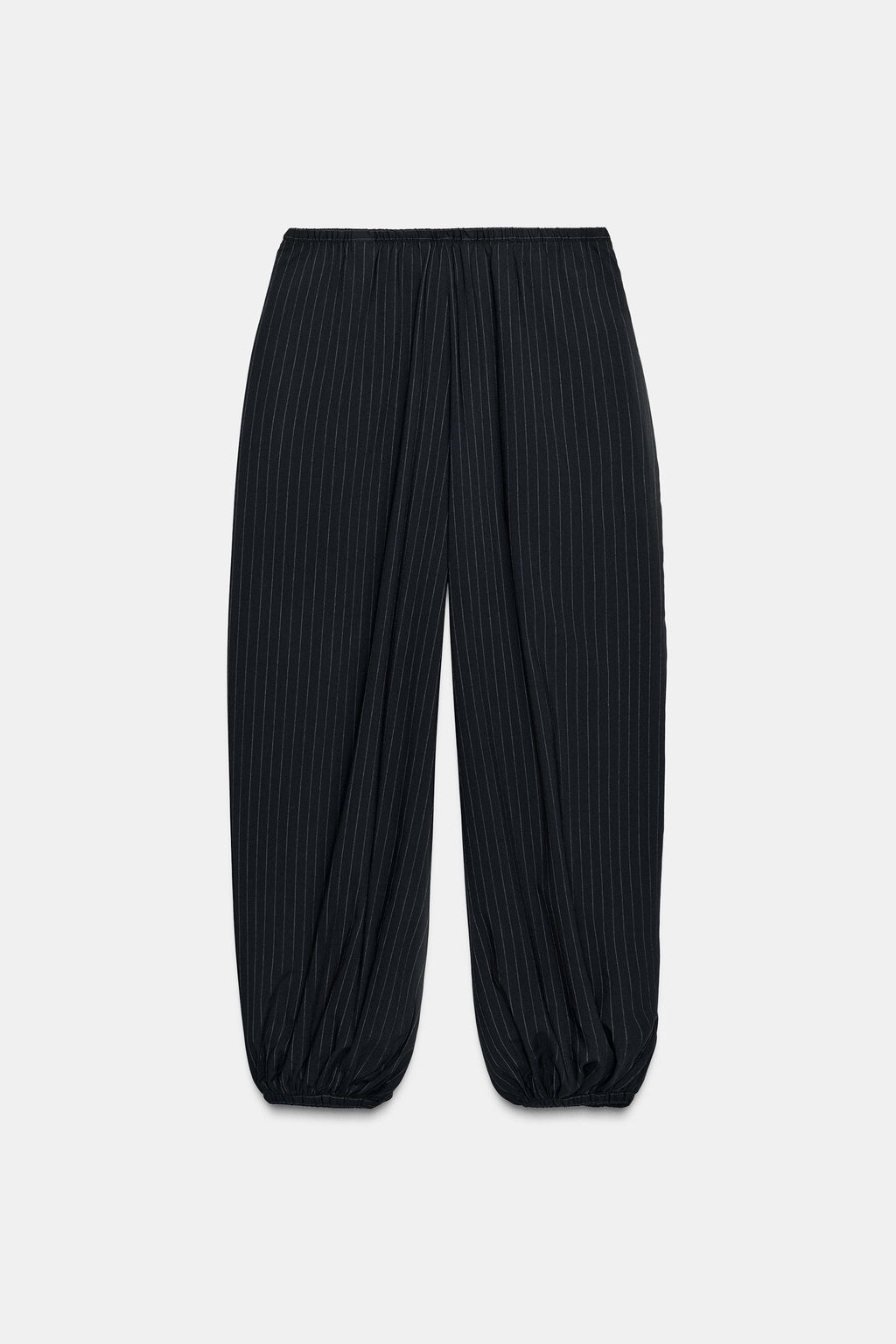 ZW COLLECTION PINSTRIPE BALLOON TROUSERS - Zara фото 7