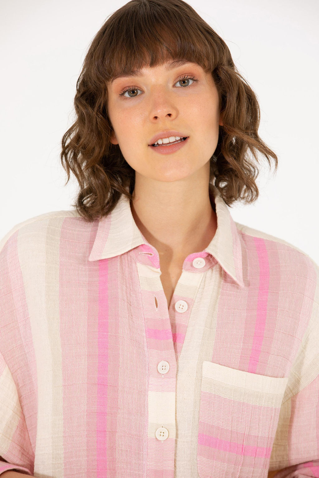 U. S. Polo Assn Женская розовая рубашка с длинным рукавом - U.s. polo assn фото 2