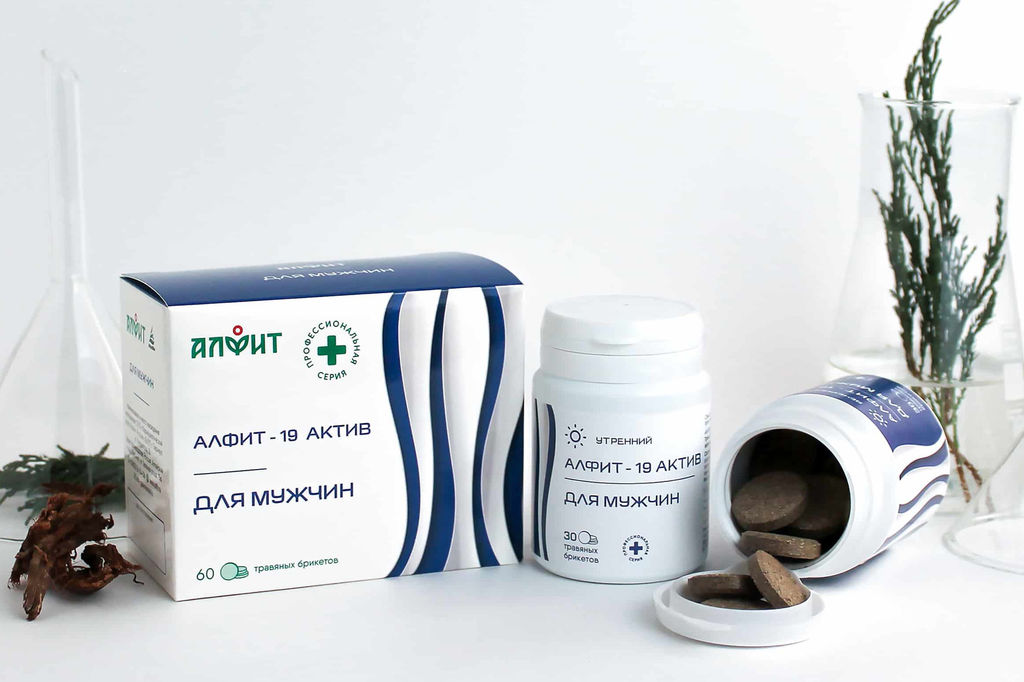Алфит-актив 19 (для мужчин) БАД в брикетах Алфит 5797