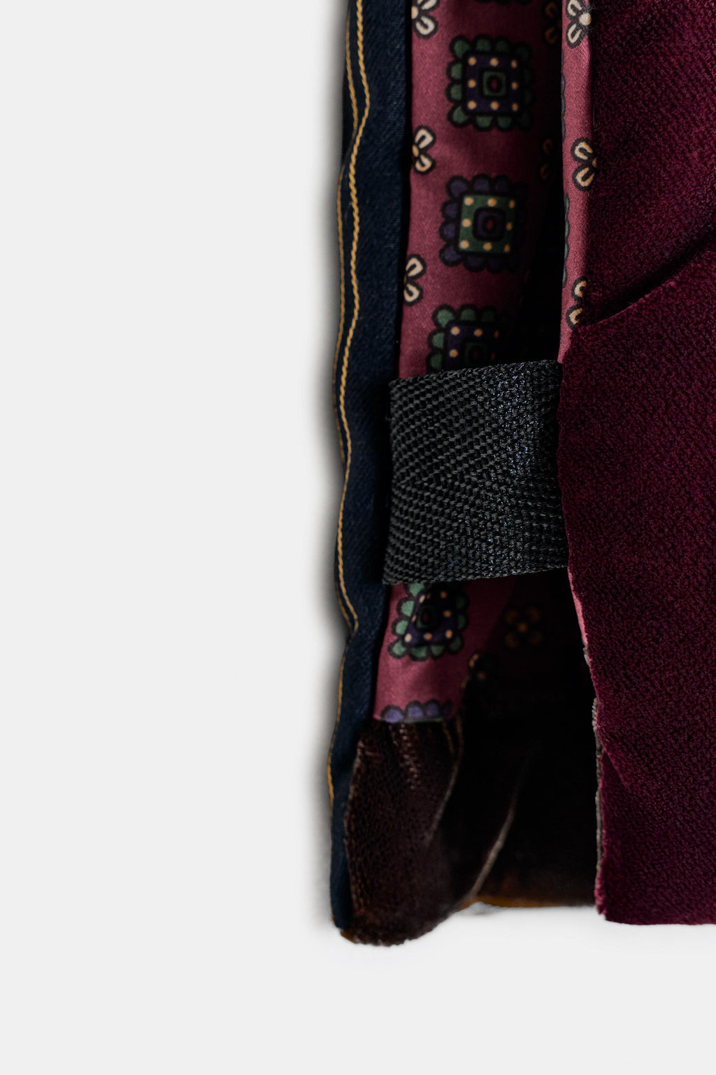 QUILTED VELVET JACKET WITH CONTRASTING FABRIC - Zara фото 7