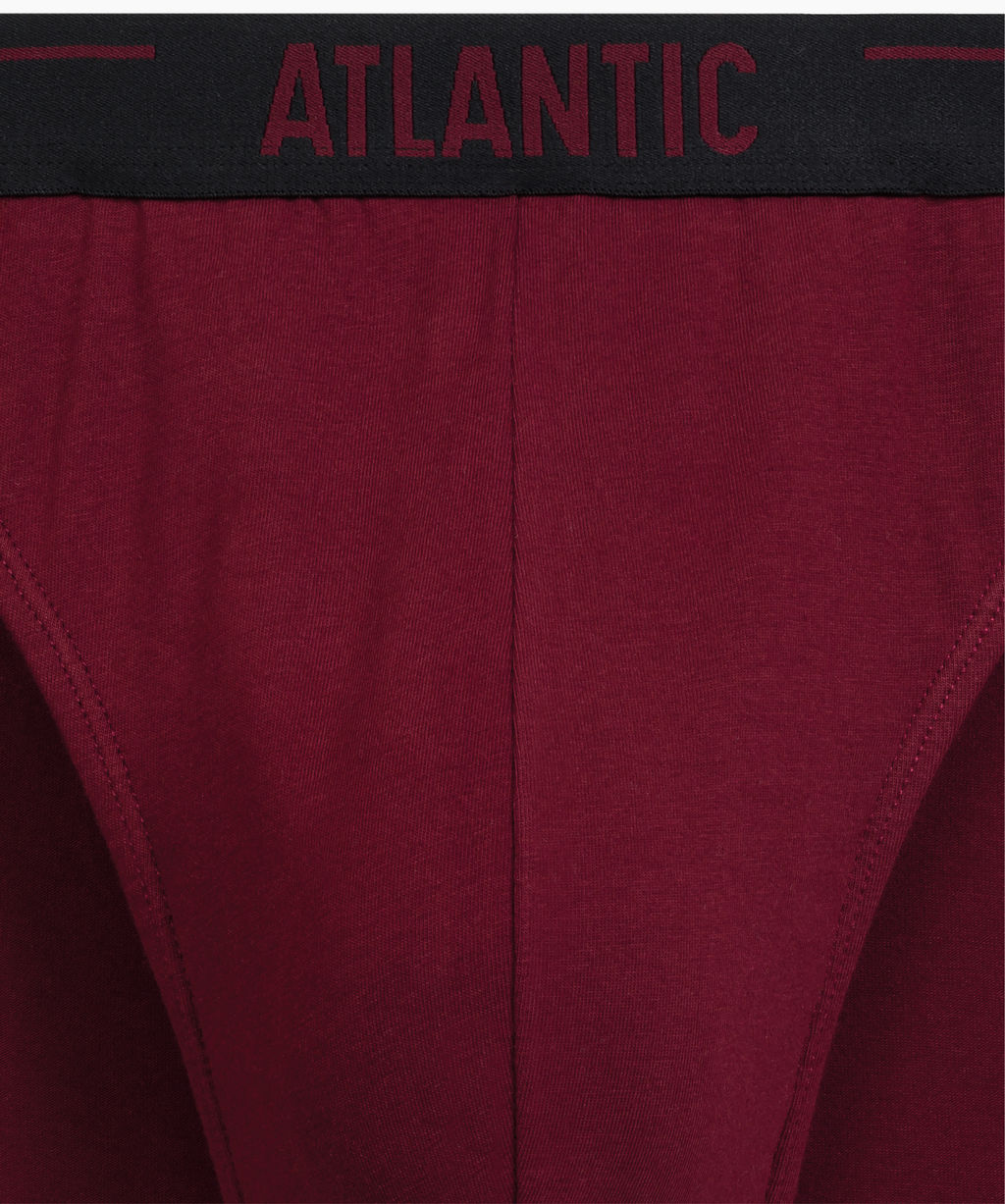 ATLANTIC 5SMP-004 Трусы спорт Solid - набор (5 шт.) коричневый + графитовый + черный + фиолетово-серый + каберне фото 8