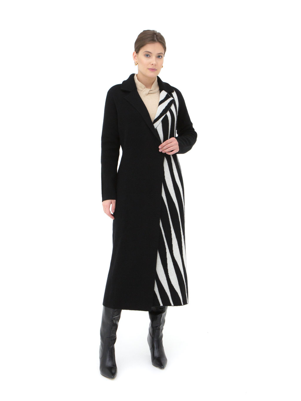 Кардиган из пуха яка и кашемира 14089 черный