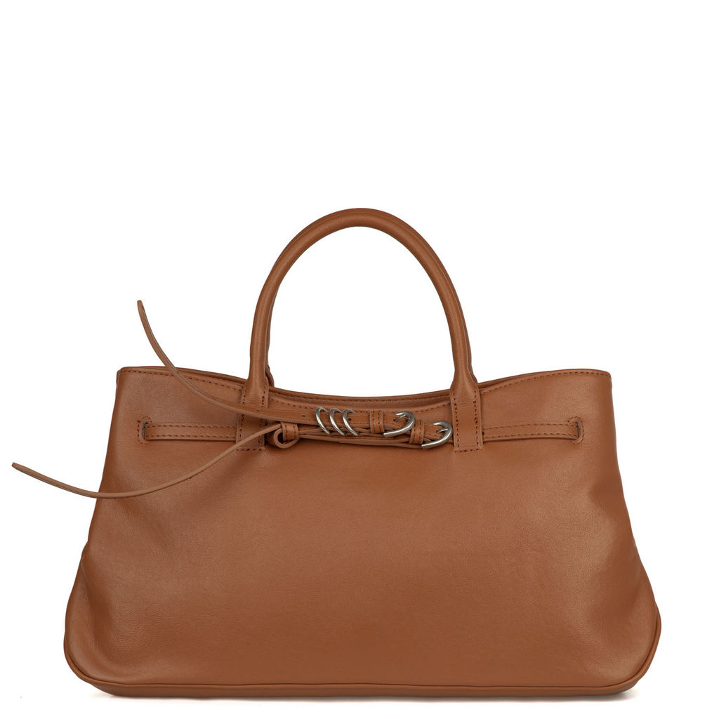 7019 walnut color, Женская кожаная сумка, Barcelo Biagi