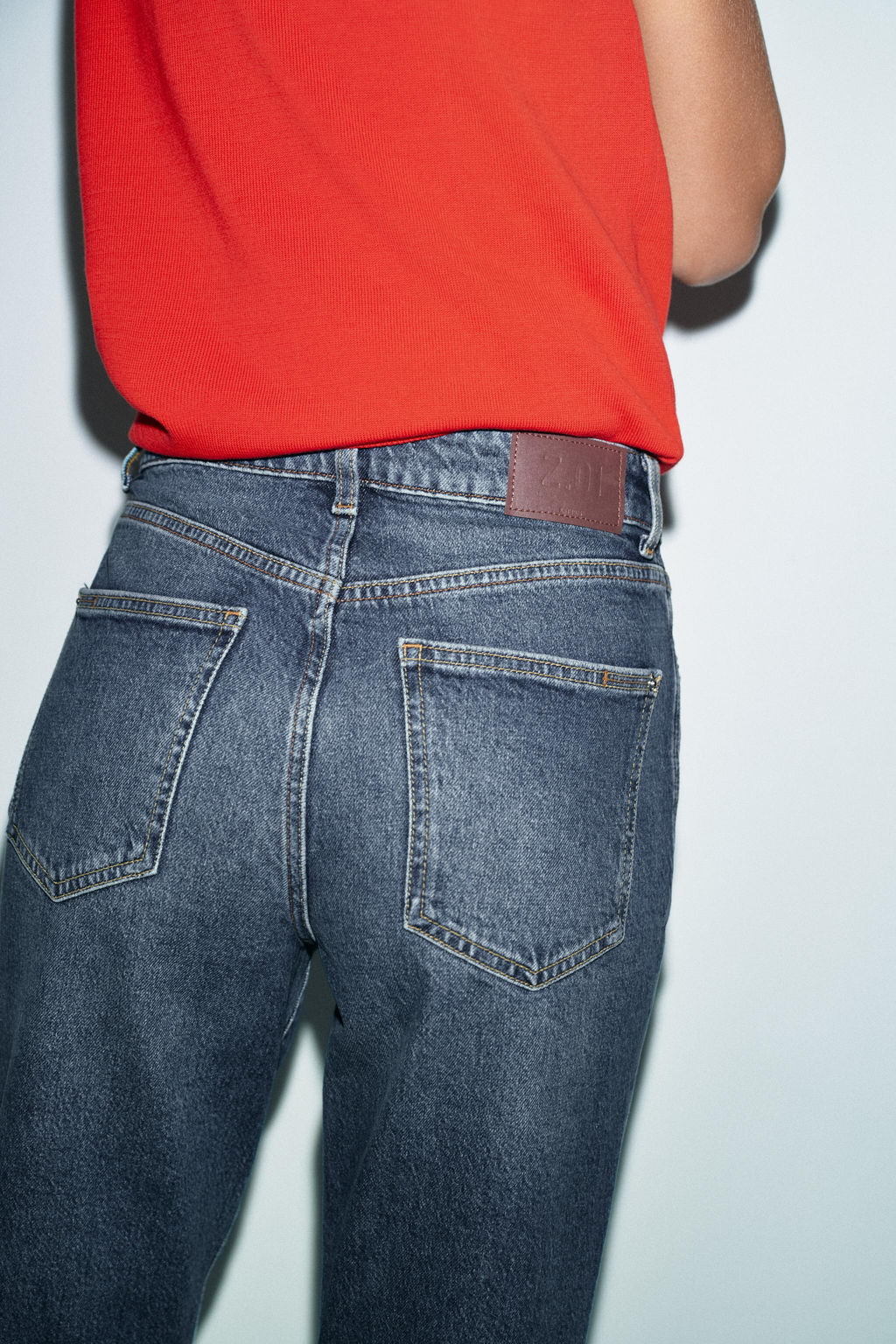 JEANS Z.01 MOM FIT TIRO ALTO / Azul - Zara фото 6