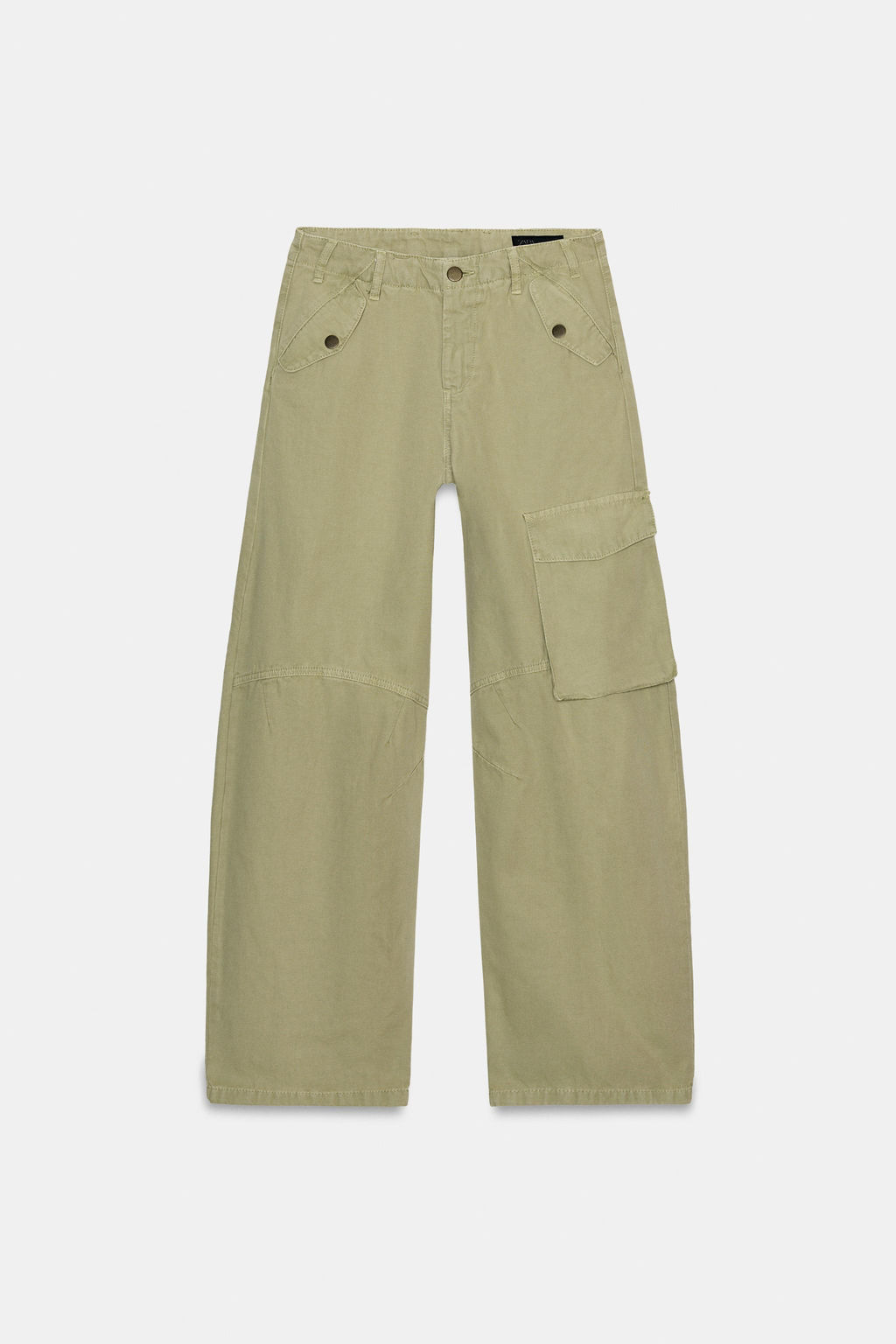 PANTAL?N CARGO ZW COLLECTION / Khaki claro - Zara фото 6