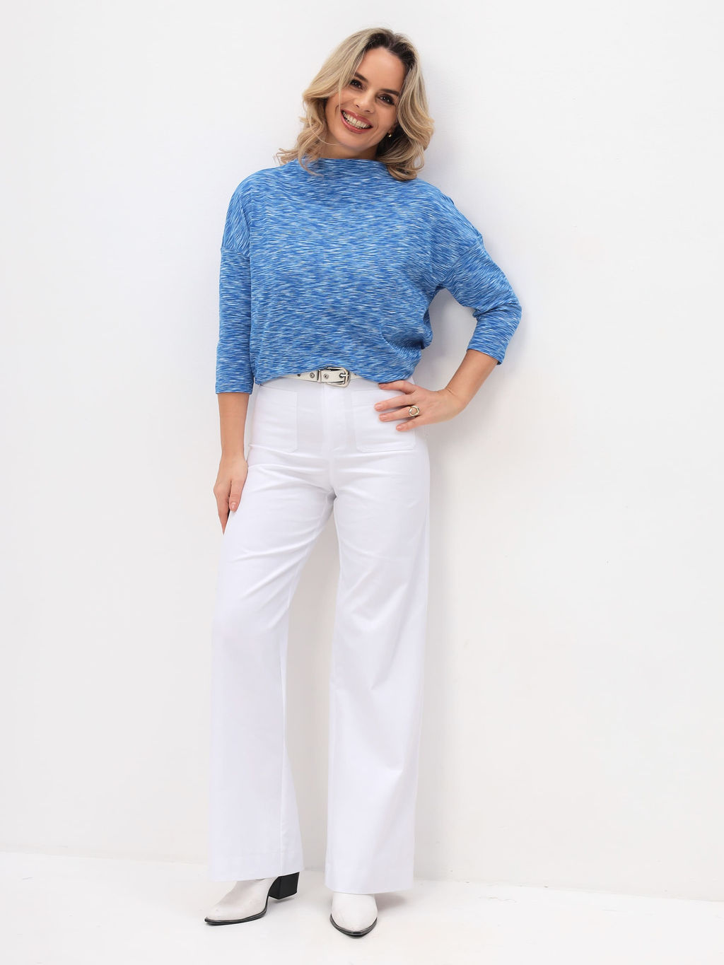 Джемпер женский T-lab TL-JP-001OR-голубой м. фото 6