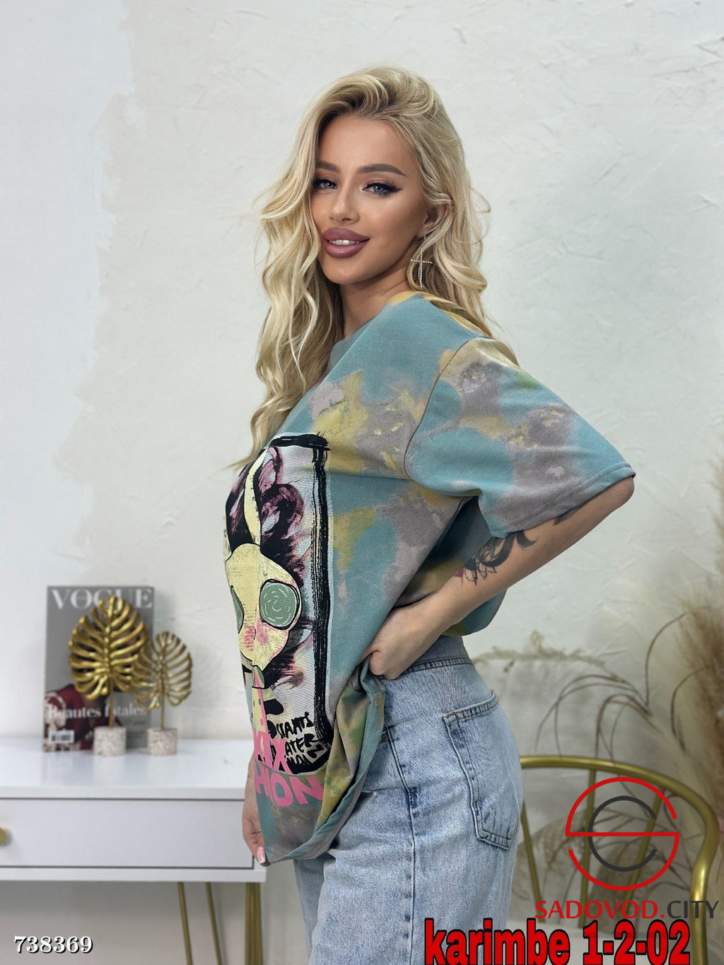 Женская футболка с принтом