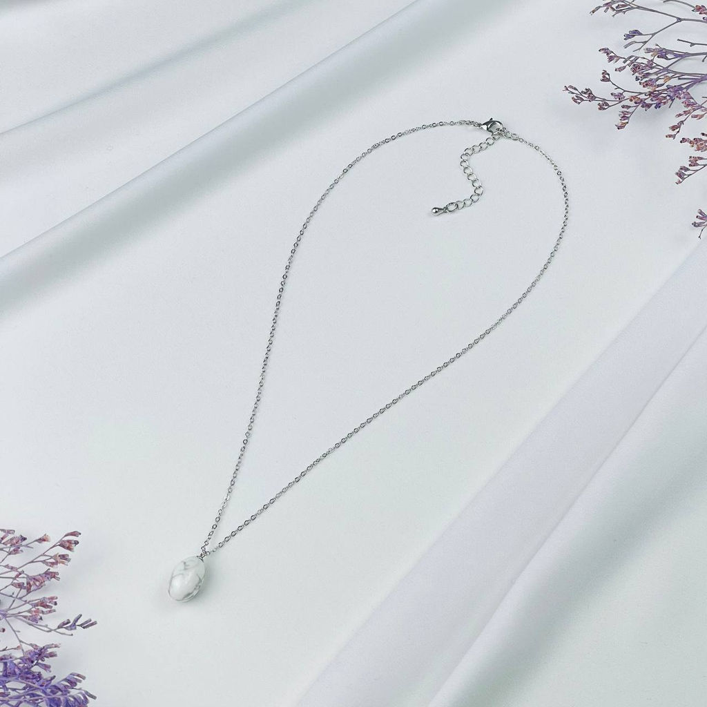 Кулон на цепочке из Говлита 42 см +