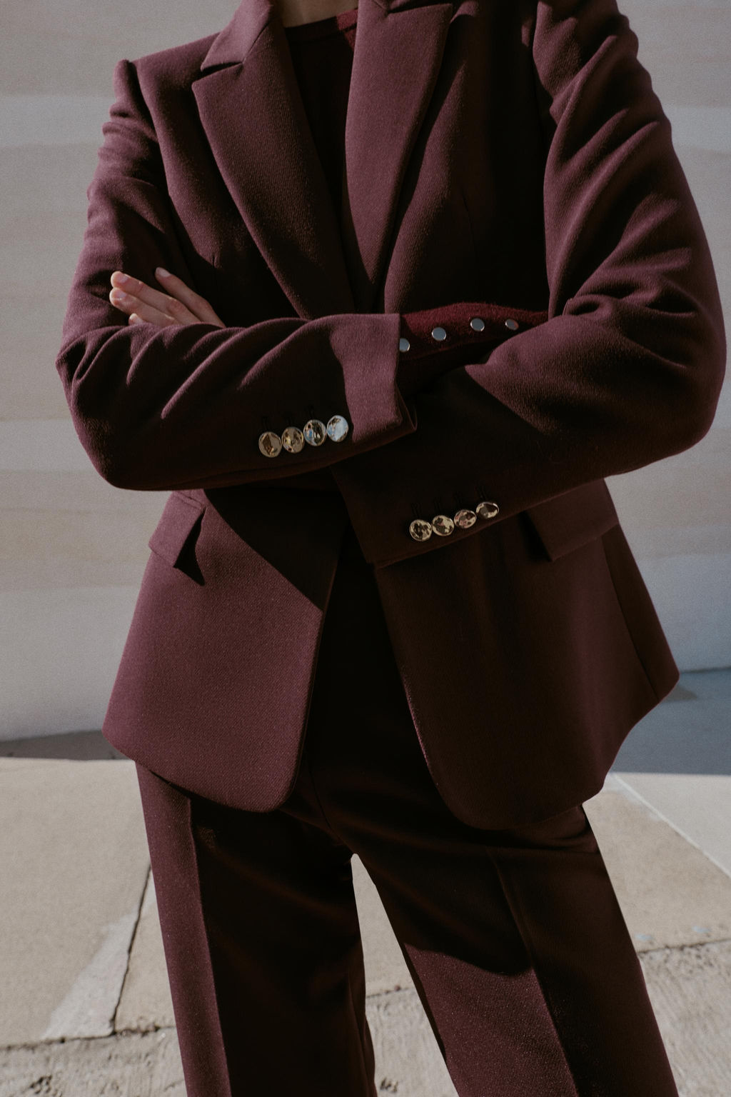 FITTED BLAZER WITH SHOULDER PADS - Zara фото 3