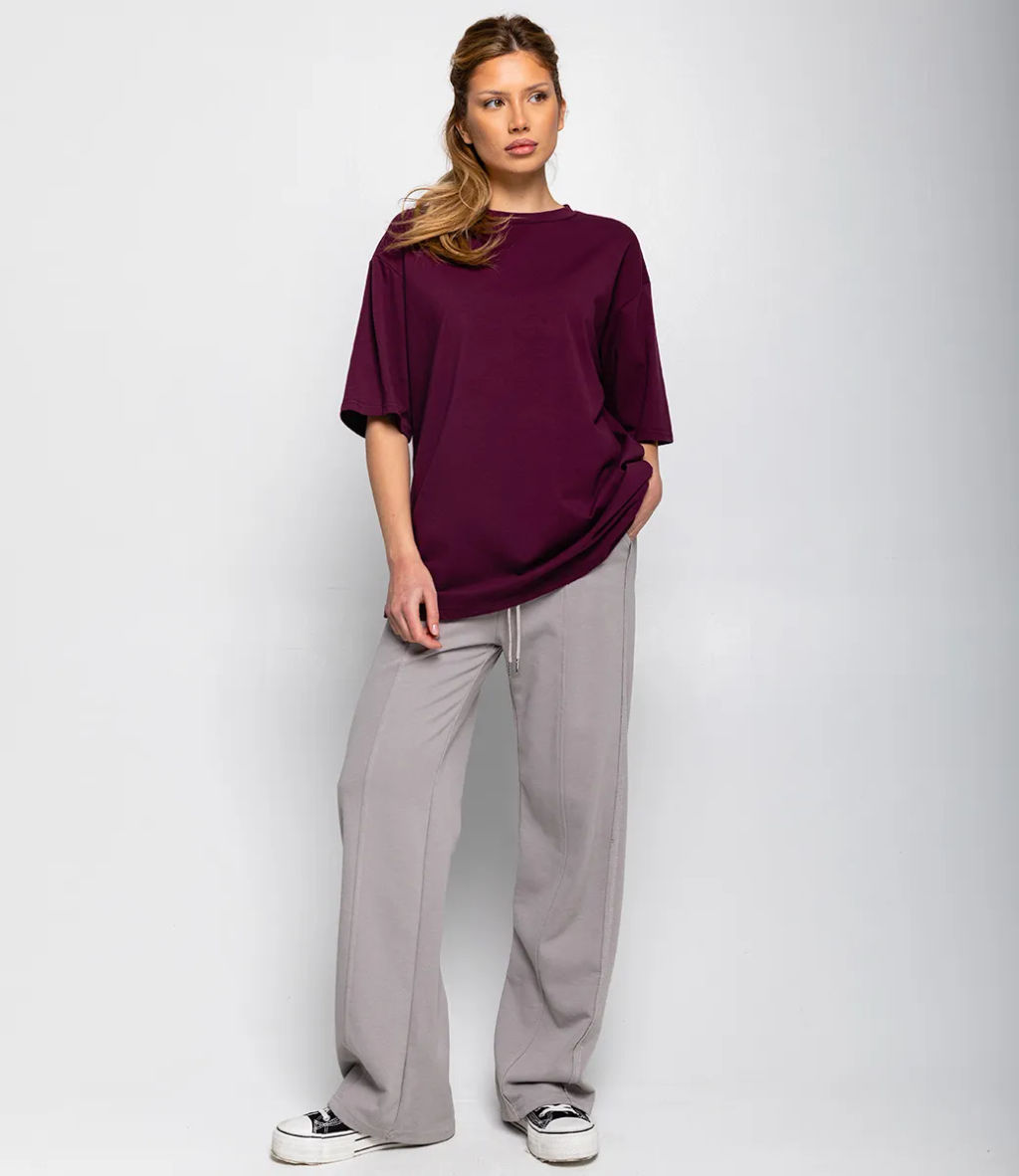 Футболка #ОКТ1655-1, сливовый