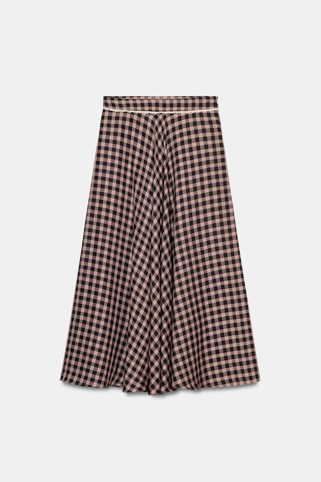FALDA CUADRO VICHY PUNTILLA / Multicolor - Zara фото 6