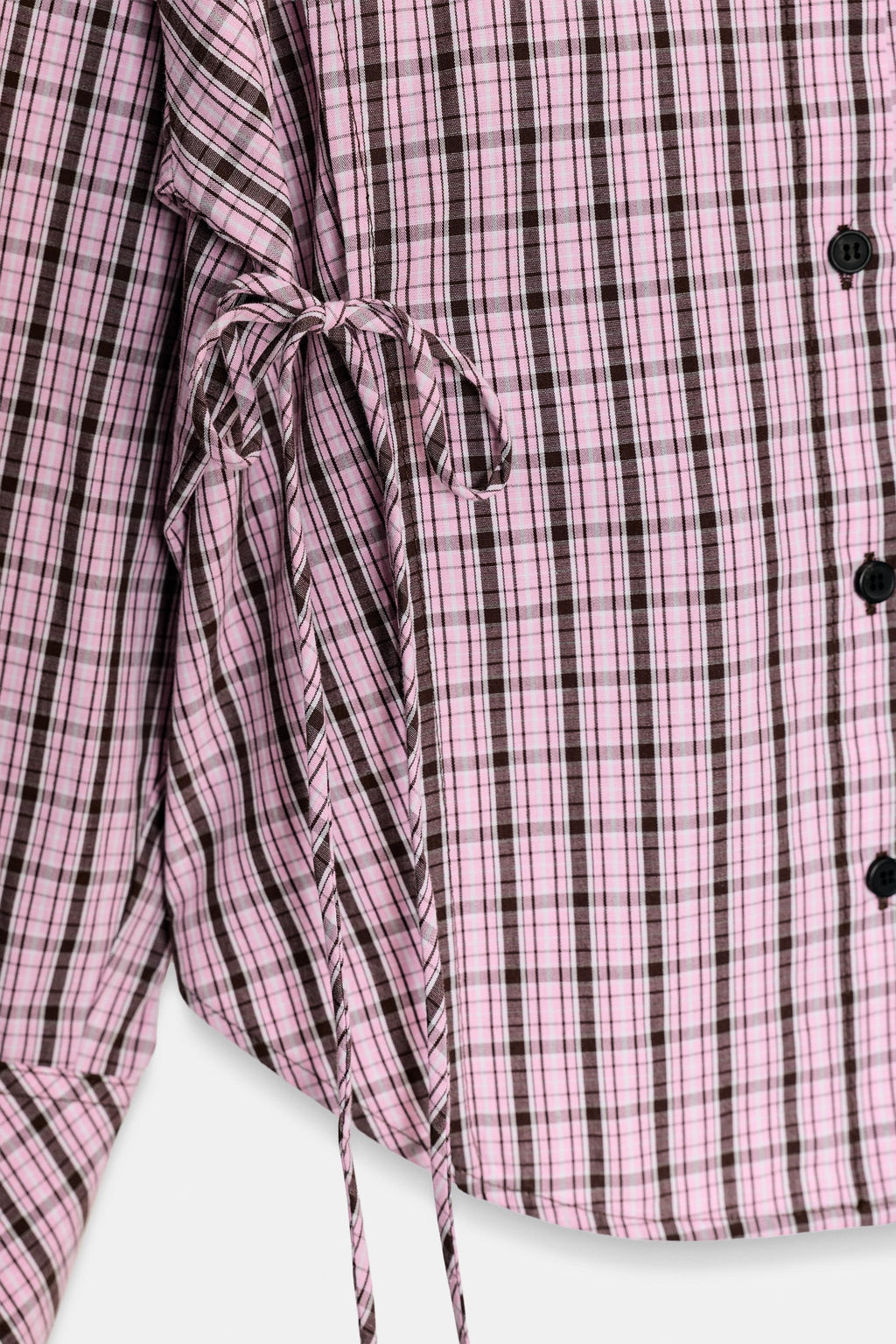 CAMISA CUADROS MULTIPOSICI?N / Rosa / Blanco