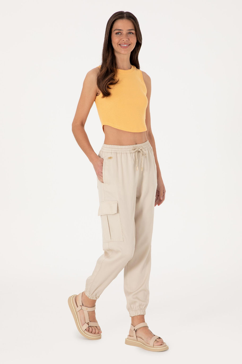 Kad_n Ta_ Kanvas Pantolon Sepette S_rpriz _ndirim - U.s. polo assn фото 3