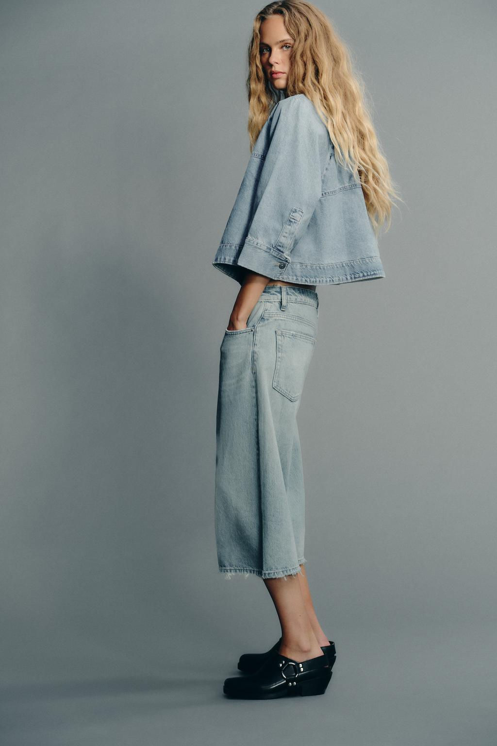 TRF DENIM CAPE JACKET - Zara фото 5