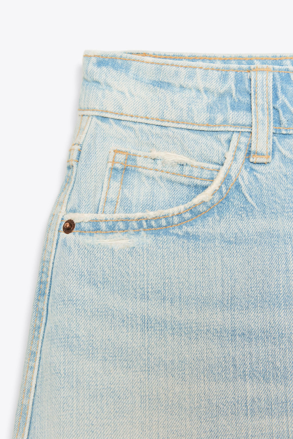 TRF DENIM MINI SKIRT - Zara фото 7